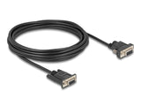 Delock 88219 Cable Serie Rs-232 D-Sub9 Hembra To D-Sub9 Hembra Conexión De Alimentación En El Pin 9 5 M