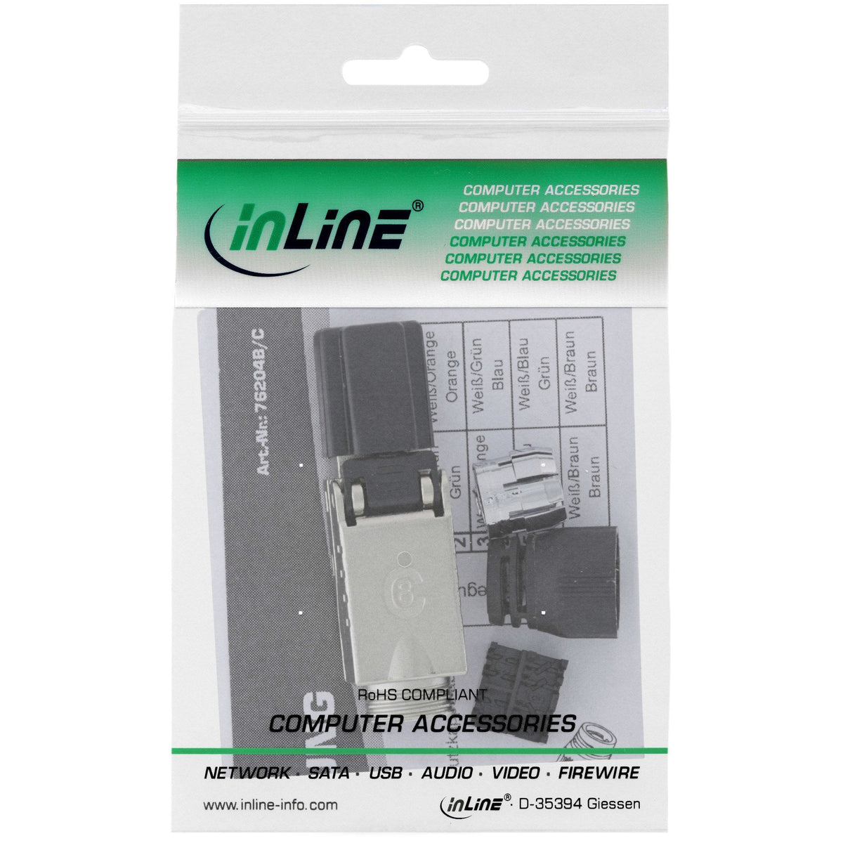 Conector Inline Rj45 Cat.8.1 2000mhz, Instalable En Campo, Blindado, Con Tapa Roscada