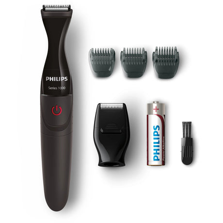 EAN 8710103701583 - Philips MULTIGROOM Series 1000 MG1100/16 depiladora para la barba 4 5 mm Negro, Rojo imagen 2