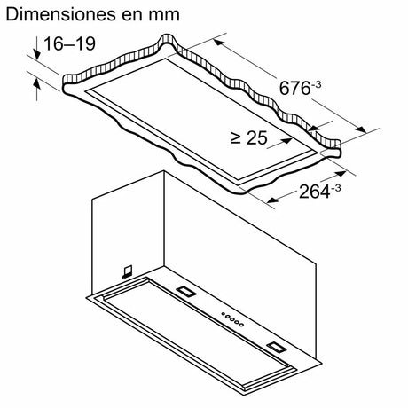 EAN 4242005475650 - Bosch Serie 8 DLN78PC60 campana Encastrada Negro 590 m³/h imagen 9