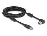 Delock 81115 Cable Usb 5 Gbps Tipo-A Macho A Tipo-B Macho 90° Acodado Hacia Abajo 5 M