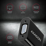 EAN 8595247904393 - Axagon RVH-VGN adaptador de cable de vídeo 0,15 m HDMI tipo A (Estándar) VGA (D-Sub) Negro imagen 4