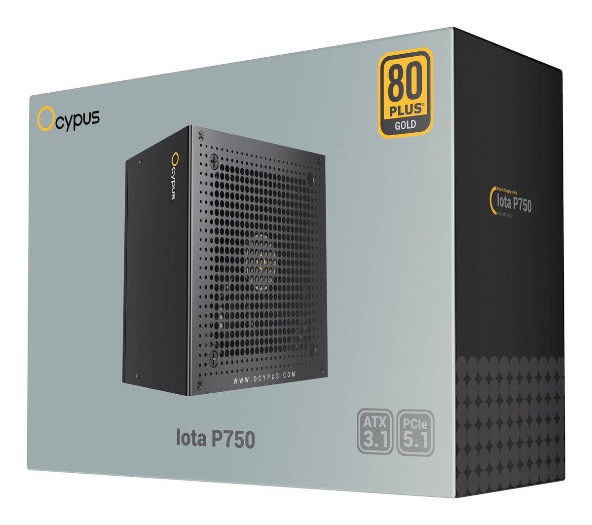 Ocypus Iota P750 Negro (Negro, 1x 12-Pin High Power Gpu, 3x Pcie, Gestión De Cables, 750 Watt) Iota-P750-G1ffbk024x-Eu