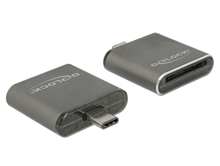 Delock 91498 Usb Type-C Sdhc / Sdxc Lector De Tarjetas De Ranura Simple Uhs-Ii / Mmc