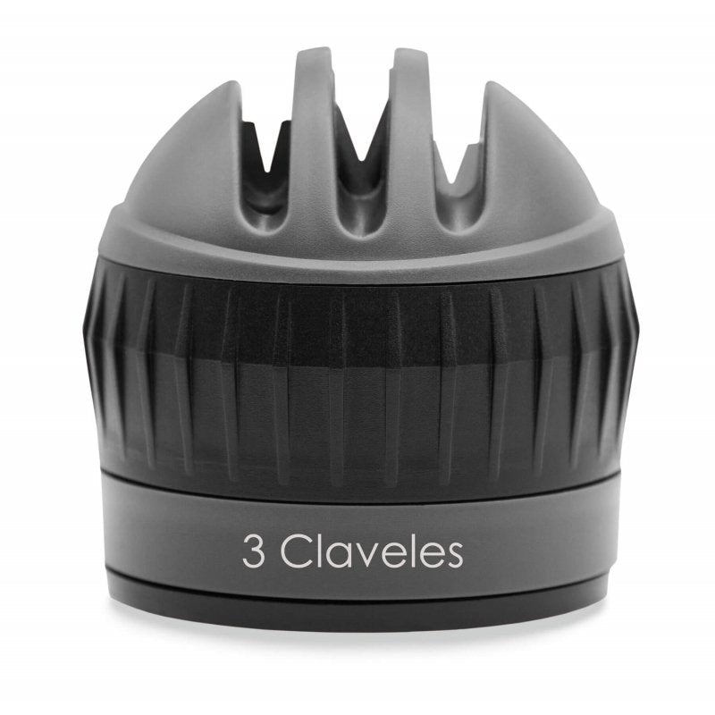 3 Claveles 09427 - Afilador De Cuchillos En 3 Pasos Con Ventosa, 6 Cm