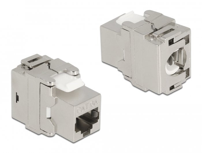 Delock Keystone Moduloo Rj45 Hembra A Lsa Cat.6a 180° Metall