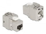Delock Keystone Moduloo Rj45 Hembra A Lsa Cat.6a 180° Metall