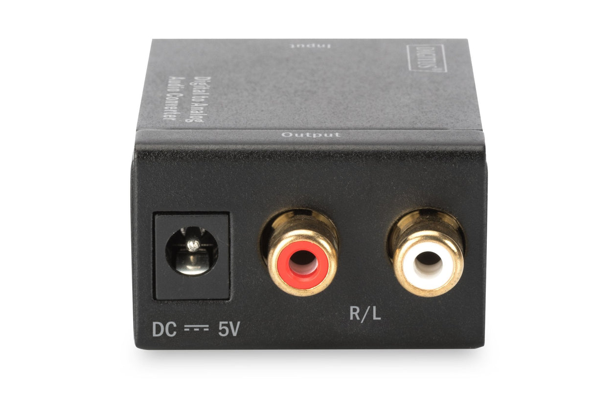 Digitus Convertidor Digital A Analógico Conector Rca Coaxial/Toslink Con Adaptador De Red