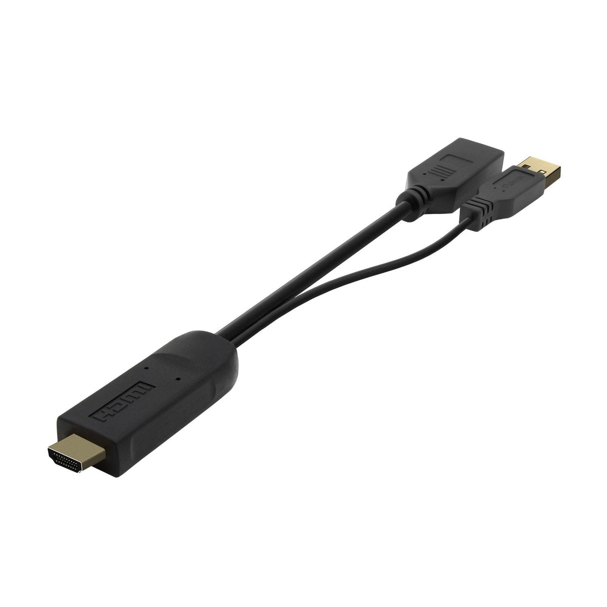Aisens Conversor Activo Hdmi 2.0 + Usb Alim. A Displayport V1.2 - Hdmi/M-Usb/M-Dp/H - 10cm - Negro