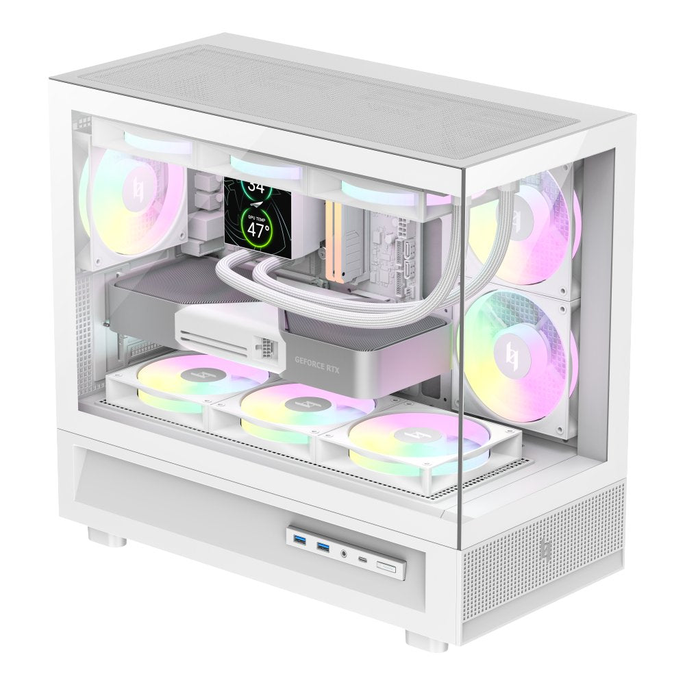 Caja  Pc Gamemax  Nex C31 Wh  Matx Btf