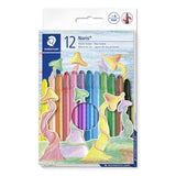 Staedtler Noris 221 Pack De 12 Ceras Giratorias - Diametro 6mm - Resistencia A La Rotura - Colorantes Alimenticios -