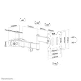 Neomounts By Newstar Soporte De Poste Para Tv  75x75 - 100x100mm 8kg 17-32''
