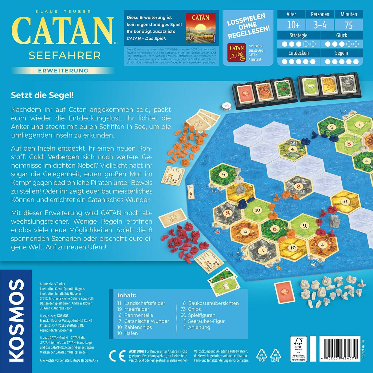 Kosmos Catan - Seafarer, Extensión Del Juego De Mesa 684679