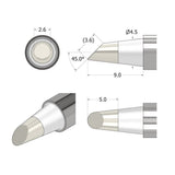 Punta De Soldadura Ifixit Fixhub Cónica Biselada 2,6 Mm, Soldador Plateado If145-840-1
