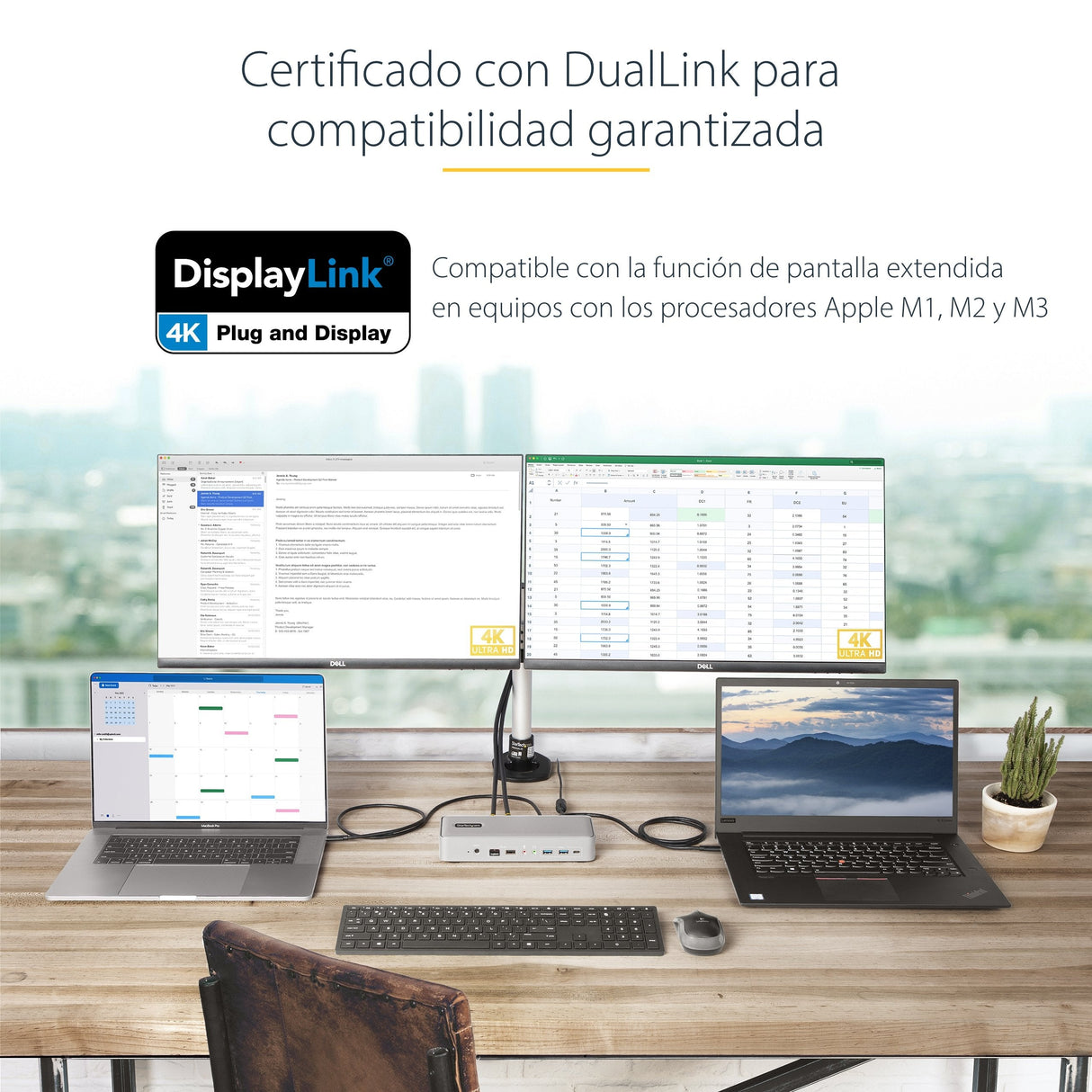 EAN 0065030898492 - StarTech.com 129UE-USBC-KVM-DOCK interruptor KVM Plata imagen 10