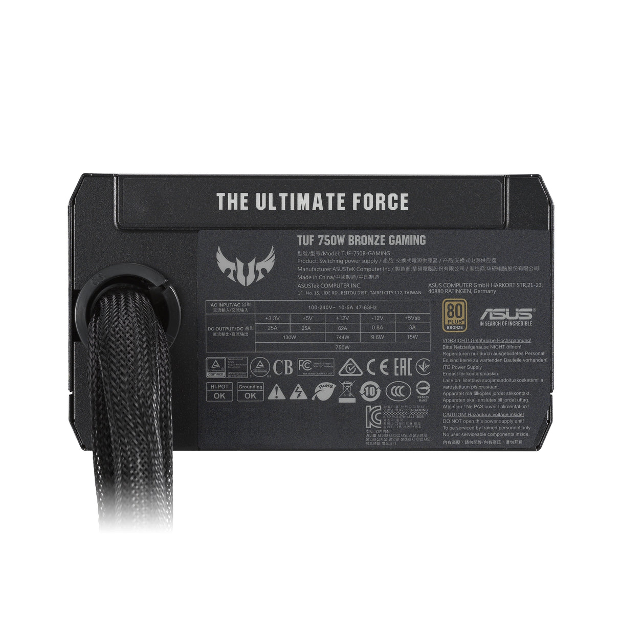 Fuente De Alimentación Tuf Gaming 750w 80 Plus Bronze