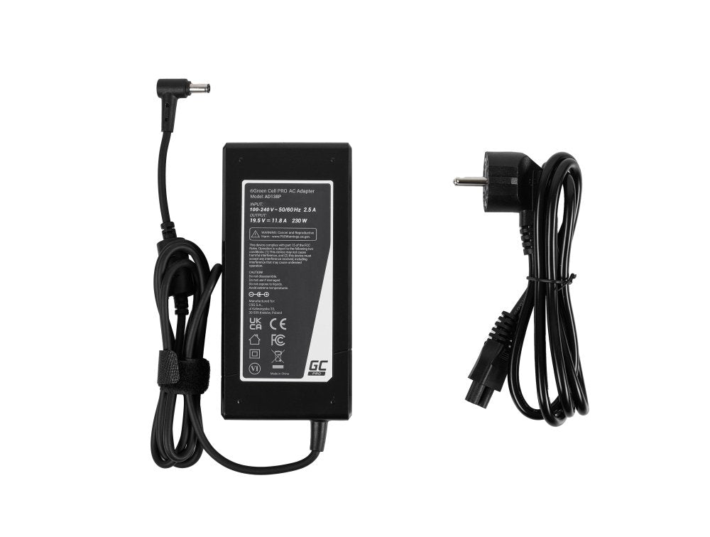Green Cell Ad138p Adaptador E Inversor De Corriente Universal 230 W Negro