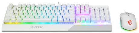 EAN 4719072813895 - MSI VIGOR GK30 COMBO WHITE US teclado Ratón incluido Juego USB QWERTY Italiano Blanco imagen 4