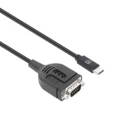 Manhattan Usb-C A Seriell Db9 Rs232 Adaptador Pl2303gt 1m