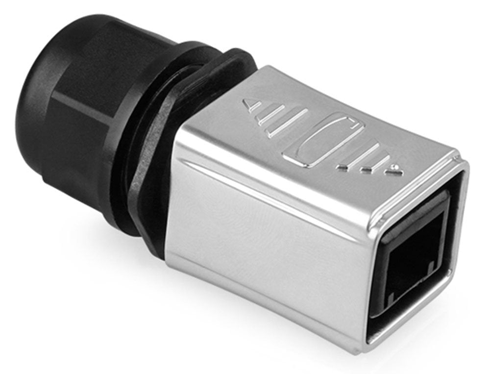 Industrie-Steckverbinder S6 - Unbestückter Stecker, Aussparung Für Rj45 Stecker, Metall, Good Connections®