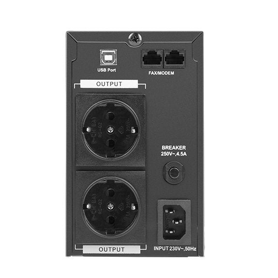 EAN 5901969421354 - Armac O/850F/PSW sistema de alimentación ininterrumpida (UPS) Línea interactiva 0,85 kVA 450 W 2 salidas  imagen 4