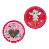 Herlitz Softlight Plus Stars&Strips Juego De Mochila Escolar Chica Poliéster Rosa, Rojo