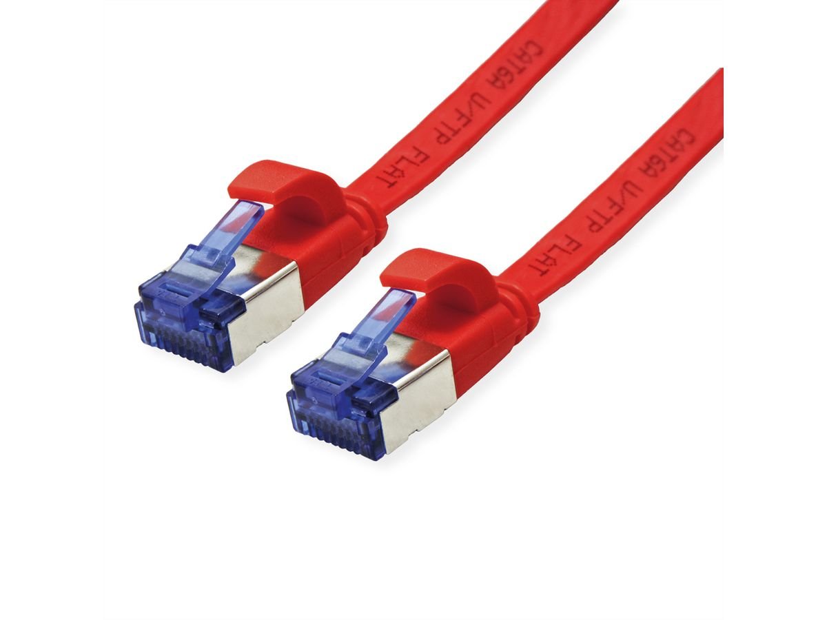 Value Cable De Red Cat.6a (Class Ea) Ftp, Extra-Flach, Rot, 0,5 M