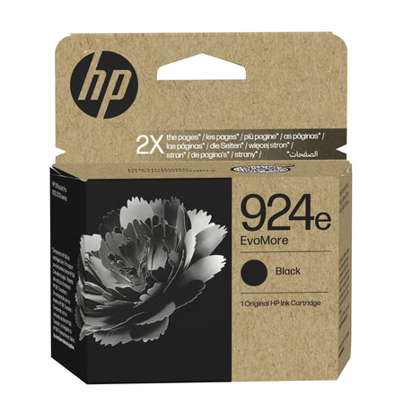 EAN 0196786147517 - HP 924e EvoMore Black Original Ink Cartridge cartucho de tinta 1 pieza(s) Alto rendimiento (XL) Negro imagen 1