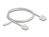 Delock Rj45 Cable De Red Cat.6 Utp Ultra Slim 1 M Gris Con Kurzen Machon