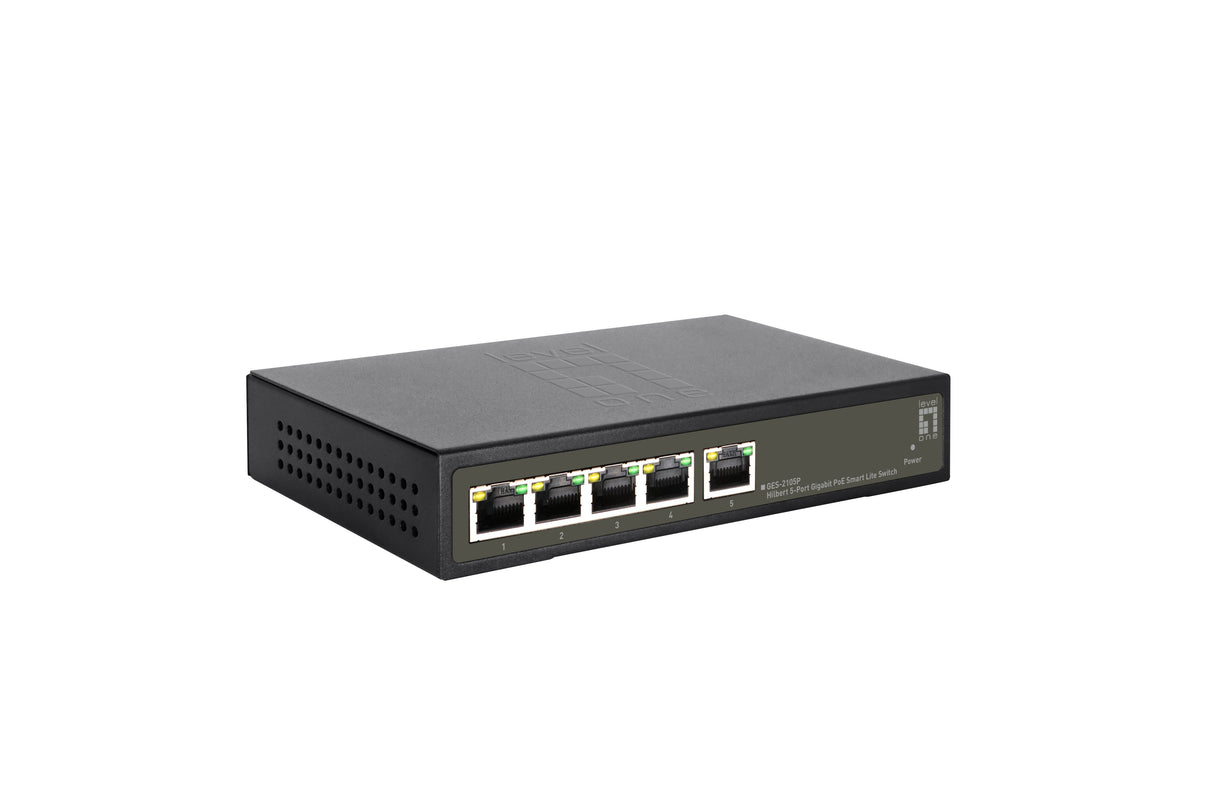 EAN 4015867229194 - LevelOne GES-2105P switch Gestionado L2 Gigabit Ethernet (10/100/1000) Energía sobre Ethernet (PoE) Negro imagen 4