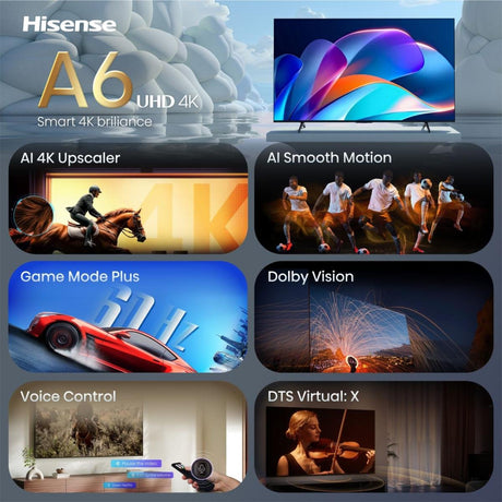 EAN 6942351430607 - Hisense 58A6S 147,3 cm (58") 4K Ultra HD Smart TV Wifi Negro imagen 3