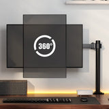 Soporte De Escritorio Giratorio Techly Ica-Lcd 503bk2 Para Monitores Lcd De 13-27", 8kg