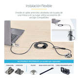 Startech 10-Pack Doppelzugriff Laptopschloss 2m Cableschloss Mit Schlussel Und Zahlenschloss