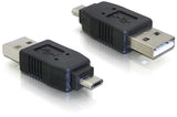 Delock Adaptador Usb 2.0 Typ Micro-B Macho > Usb 2.0 Typ-A Macho