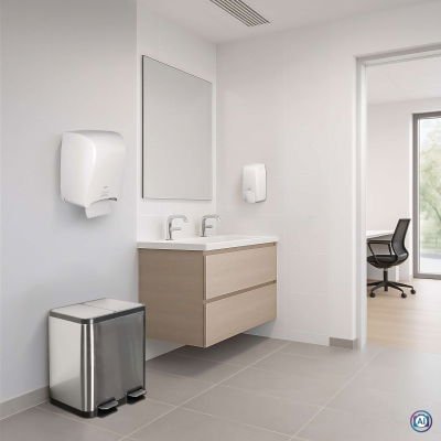 Maul Abfallbehälter Maulcycle 20l + 20l Edelmahl