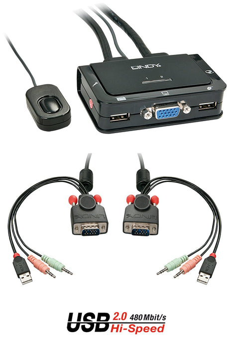 EAN 4002888423427 - Lindy 42342 interruptor KVM Negro imagen 1