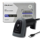 EAN 5901878508634 - Qoltec 50863 lector de código de barras Lector de códigos de barras portátil 1D/2D LED Negro imagen 2