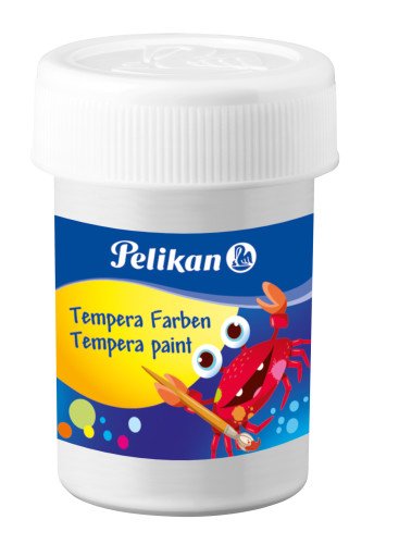 Pelikan Set De 6 Tempera Escolar - Botes 25ml - Facil De Mezclar - Ideal Para Proyectos Escolares