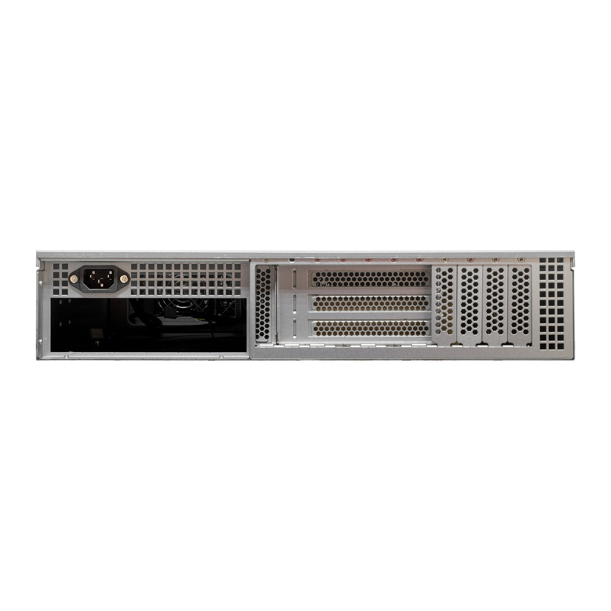 Caja Rack 19" Unykach 2u Sin Fuente Negro Plata 8 Bahias Int 1xusb2.0 1xusb3.0 1xusb-C