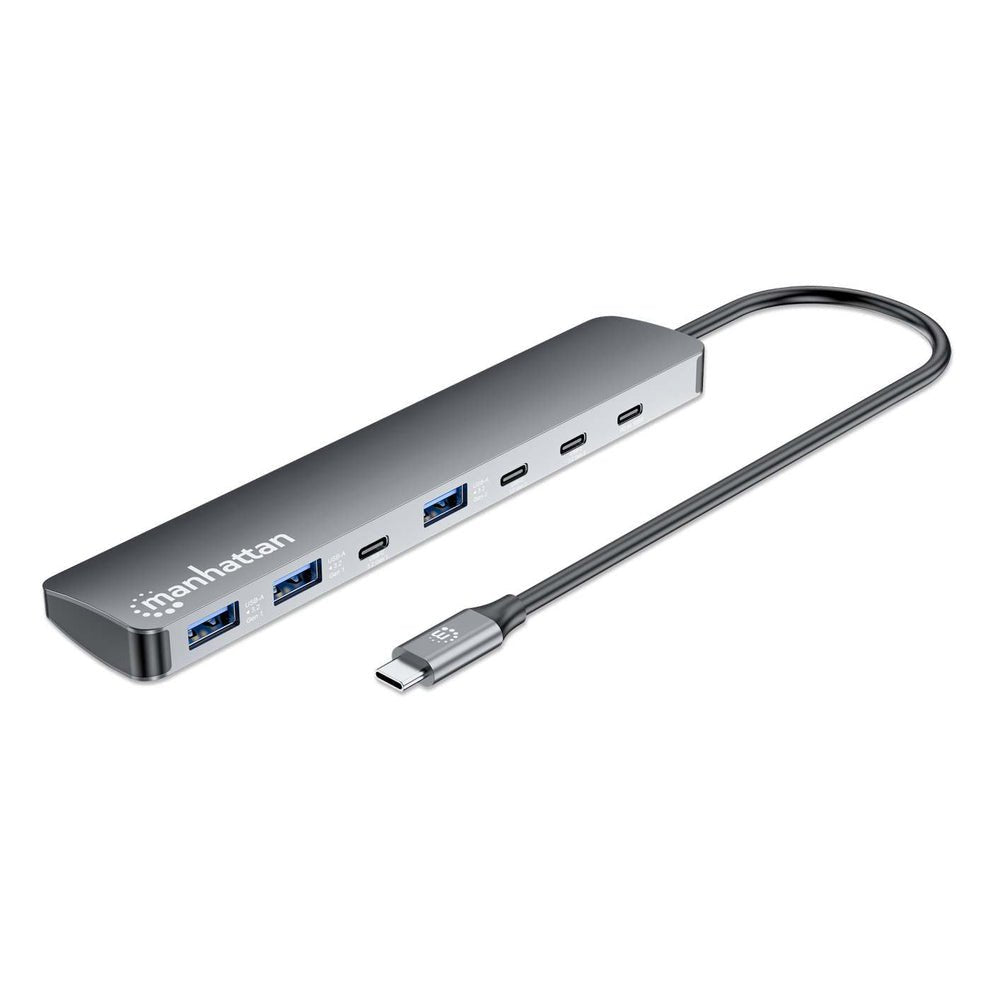 EAN 766623181167 - Manhattan 181167 base para portátil y replicador de puertos Alámbrico USB 3.2 Gen 2 (3.1 Gen 2) Type-C Gri imagen 1
