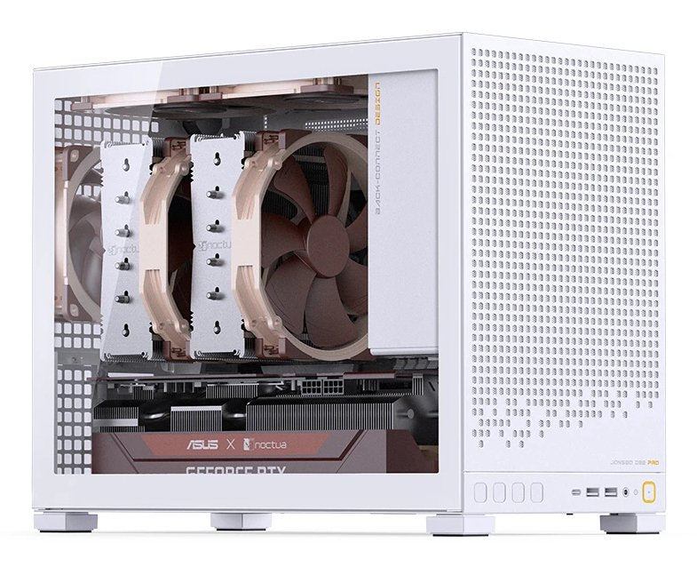 Jonsbo D32 Pro Blanco Pc-Gehäuse, Mini-Gehäuse, Matx, Tempered Glass - Weiss