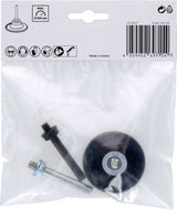 Bosch Professional Placa De Soporte De 50 Mm Con Soporte Tipo R, Placa De Lijado Negra, Quick Lock, Para Gwg 12v-50 S Professional 2608000857