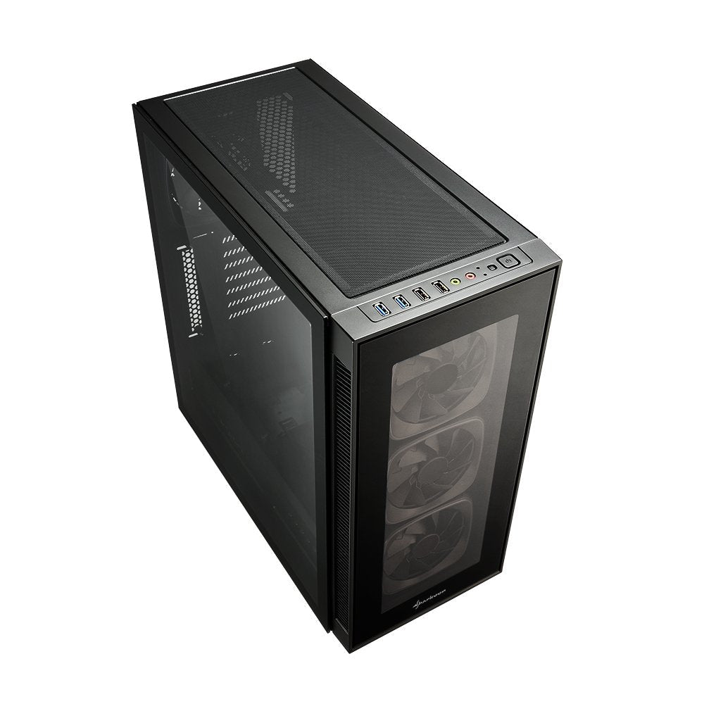 Caja Atx Sharkoon Tg6 2xusb3.0 2xusb2.0 Sin Fuente Rgb
