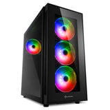 Caja Pc Sharkoon Tg5 Pro Atx 2xusb3.0 2xusb2.0 Sin Fuente Rgb