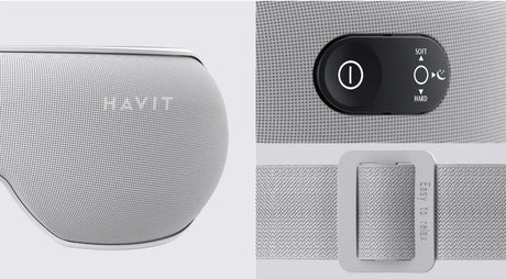 EAN 6939119022815 - Havit Masaer do oczu EM1601 (szary) masajeador Ojo Gris imagen 8