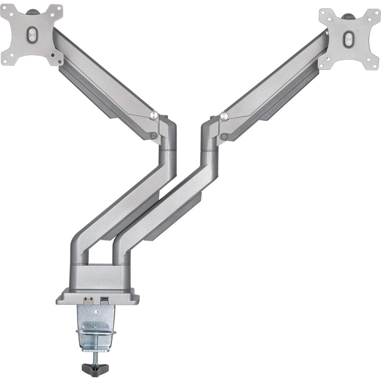 Soporte De Escritorio Inline Con Elevador Y Usb 3.0, Móvil, Para Dos Pantallas De Hasta 81 Cm (32") Máx. 9 Kg