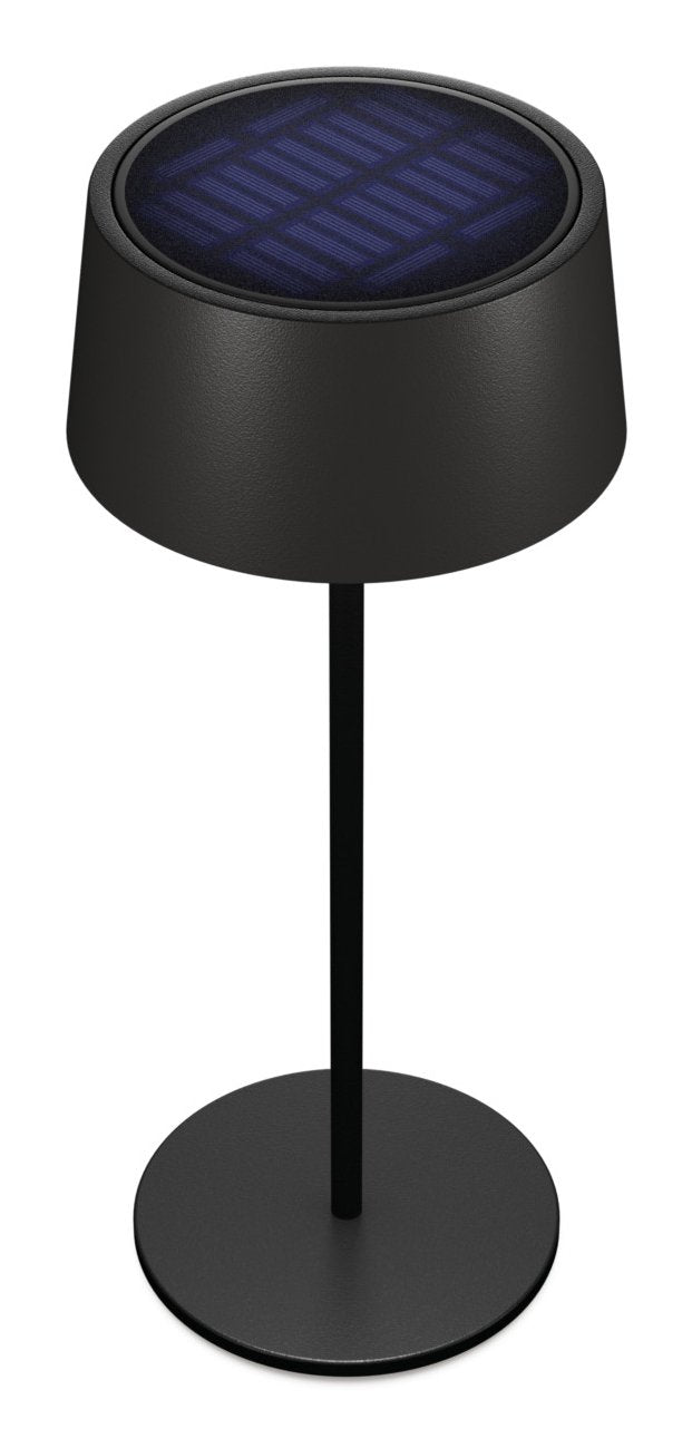 Realpower Led-Solar Tischlampe Dimmbar Con Akku,Negro