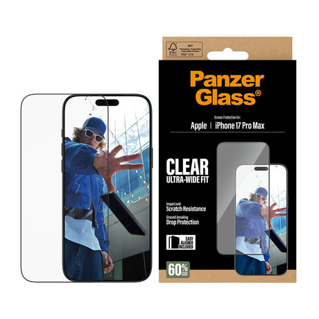EAN 5715685025709 - PanzerGlass ® Screen Protector iPhone 17 Pro Max | Ultra-Wide Fit w. EasyAligner Protector de pantalla Ap imagen 2