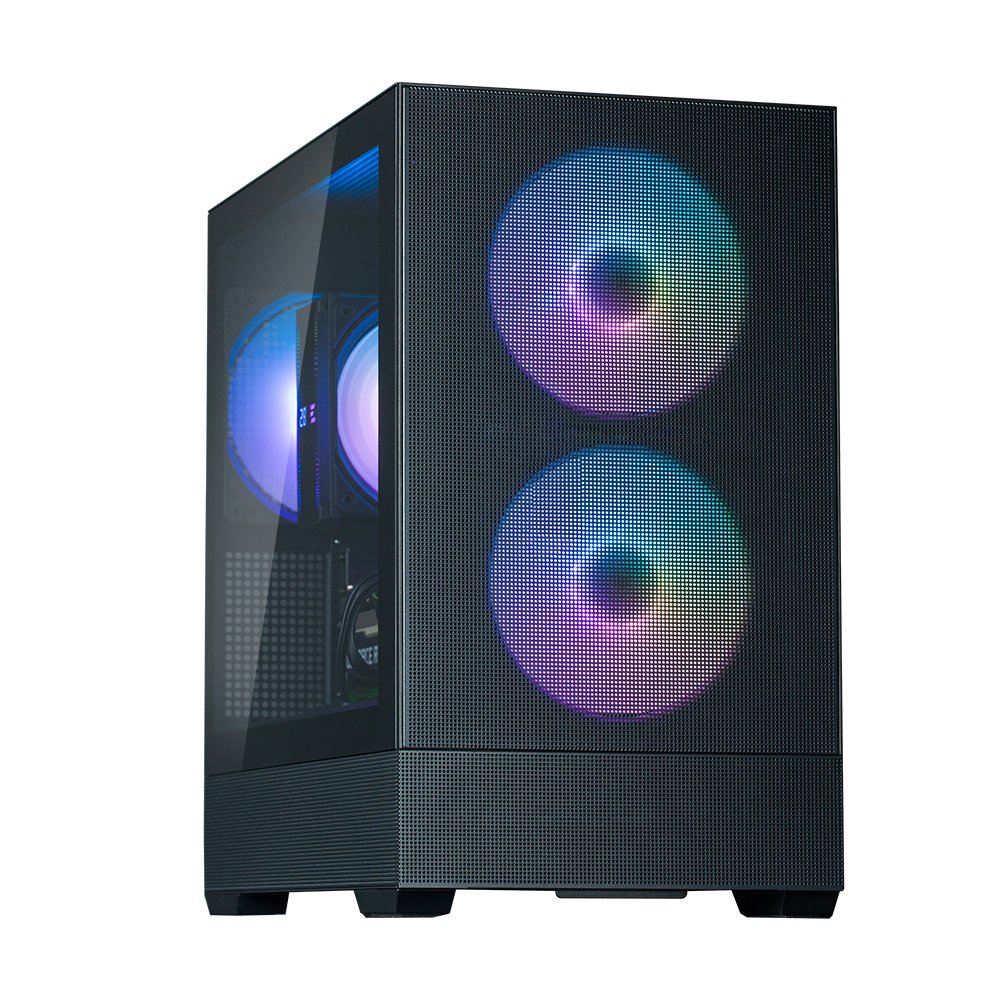Caja Pc P30air Matx Mini Argb Ventiladoresx3 Negro