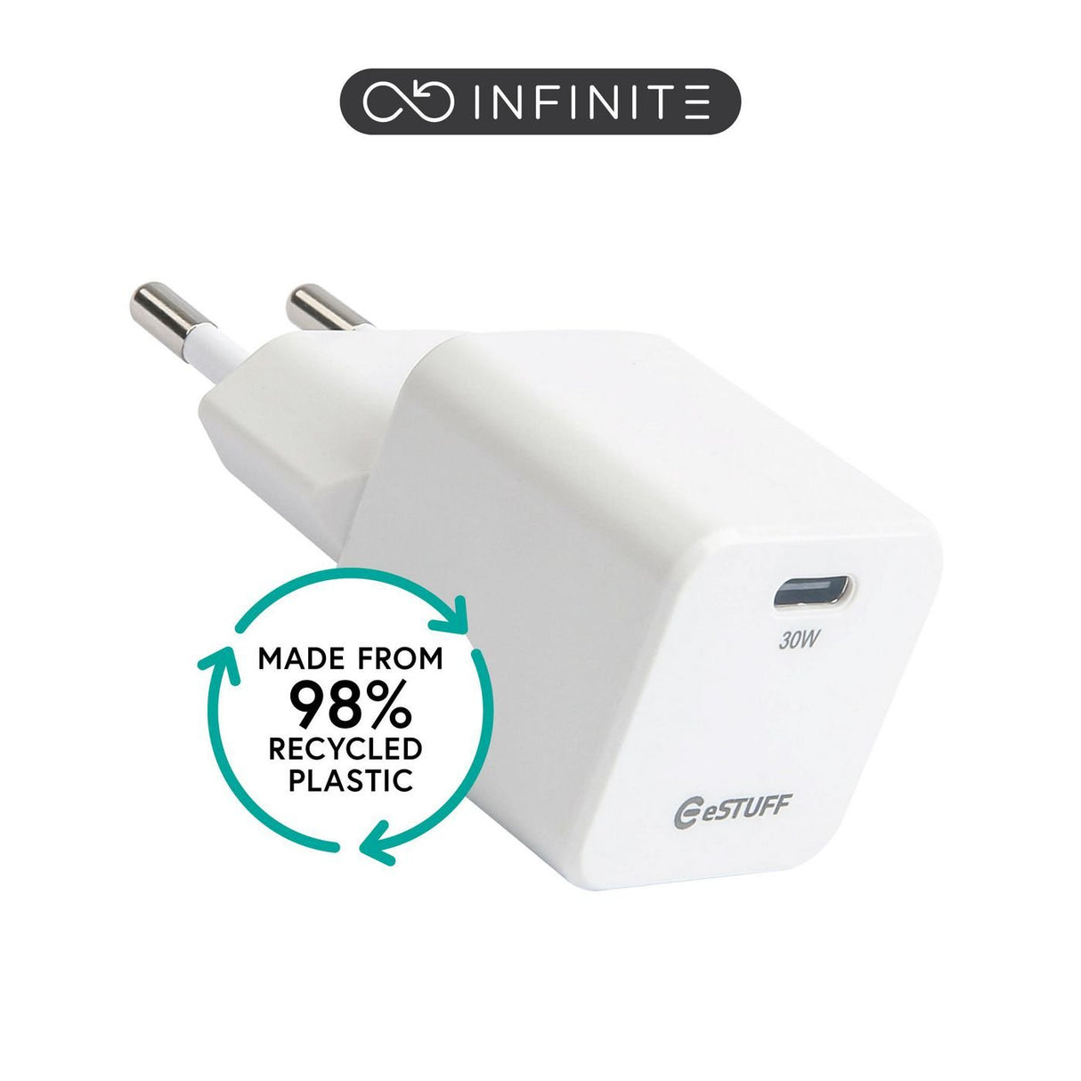 EAN 5715063101964 - eSTUFF ES637027-BULK cargador de dispositivo móvil Smartphone Blanco Corriente alterna Carga rápida Inter imagen 1